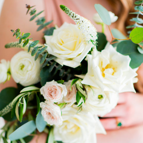 Cream and Sage Full DIY Bridal and 4-5 Bridesmaid Bouquets
