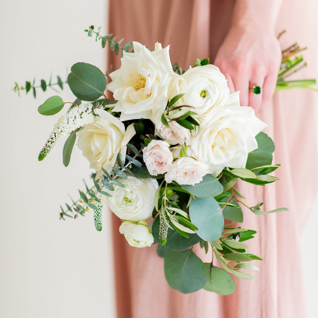 Cream and Sage Full DIY Bridal and 4-5 Bridesmaid Bouquets