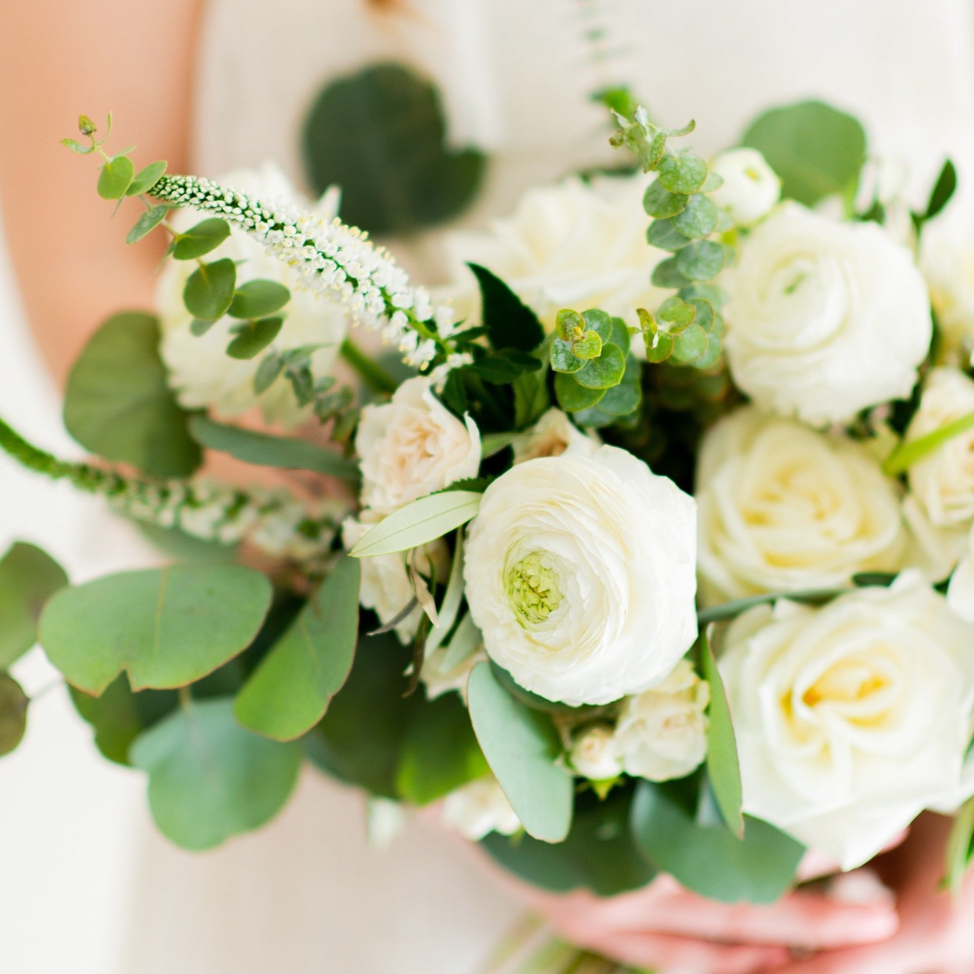 Cream and Sage Full DIY Bridal and 4-5 Bridesmaid Bouquets