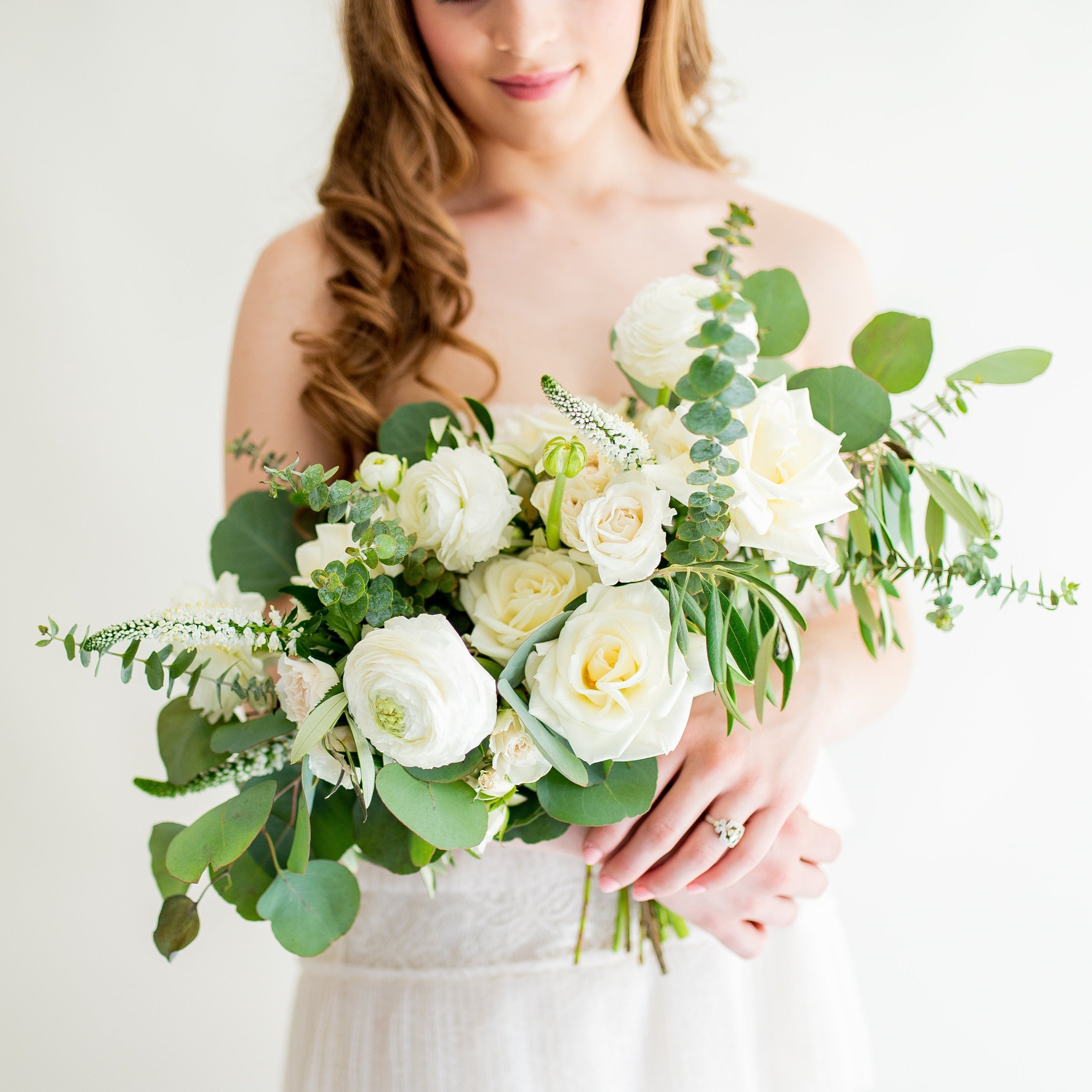Cream and Sage Full DIY Bridal and 4-5 Bridesmaid Bouquets