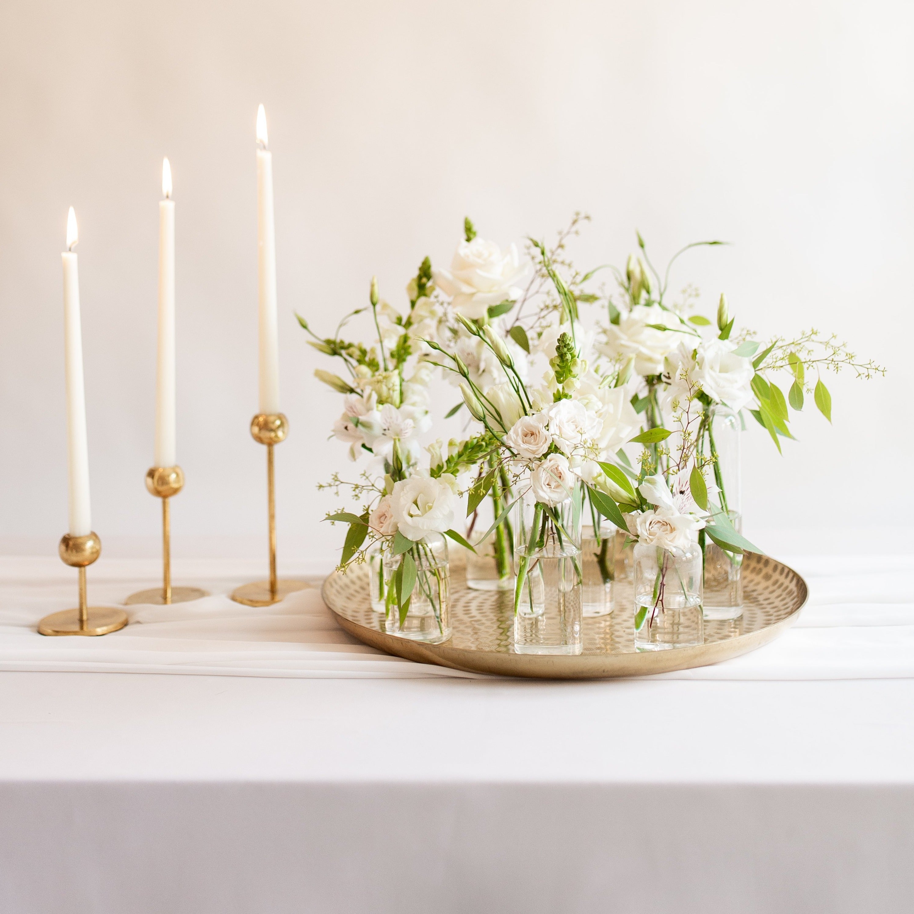 Cream and Sage Full DIY Centerpiece Kit - Makes 7-8