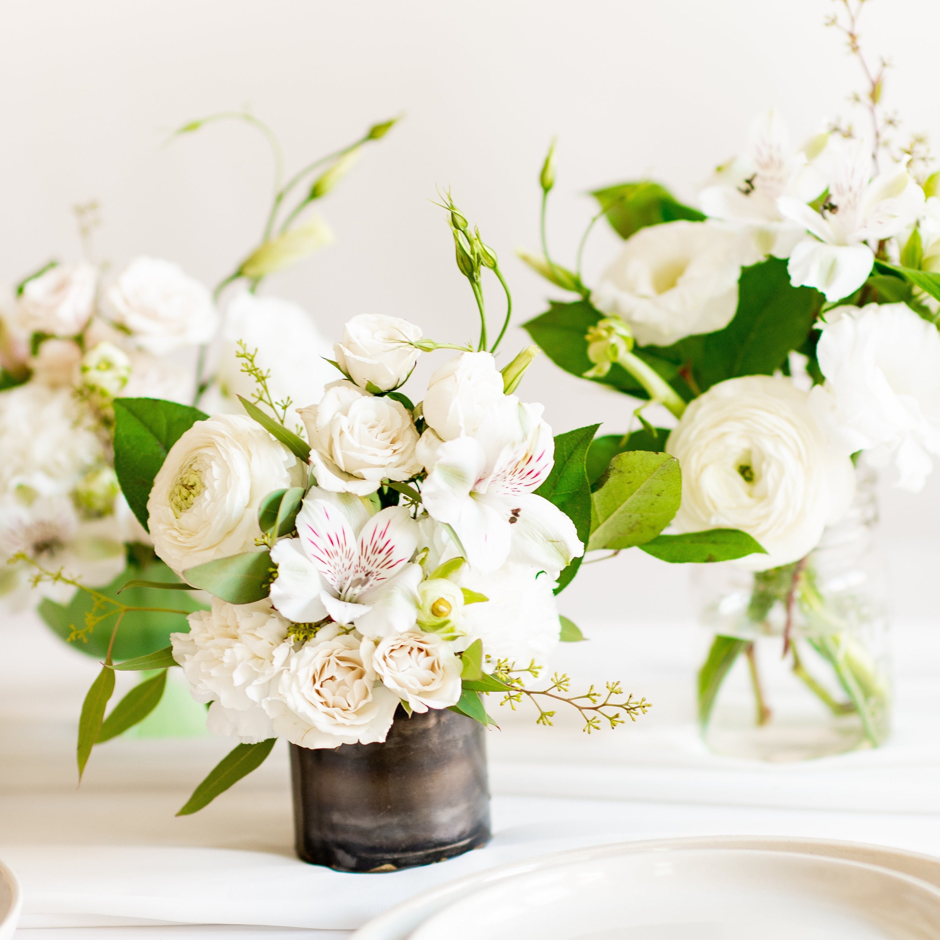 Cream and Sage Full DIY Centerpiece Kit - Makes 7-8